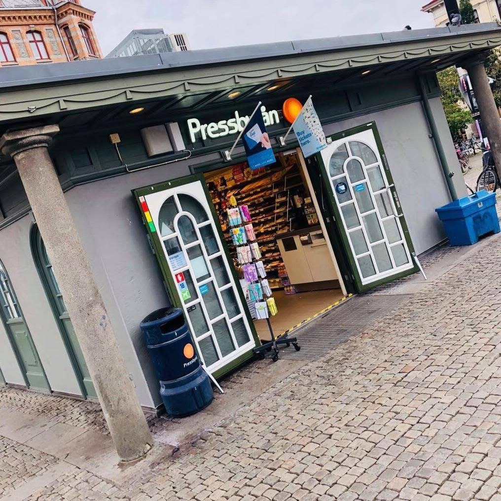 Ingång till Pressbyrån på Järntorget i Göteborg